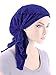 The Bella Scarf Chemo Turban Head Scarves Pre-Tied Bandana for Cancer Raven Black