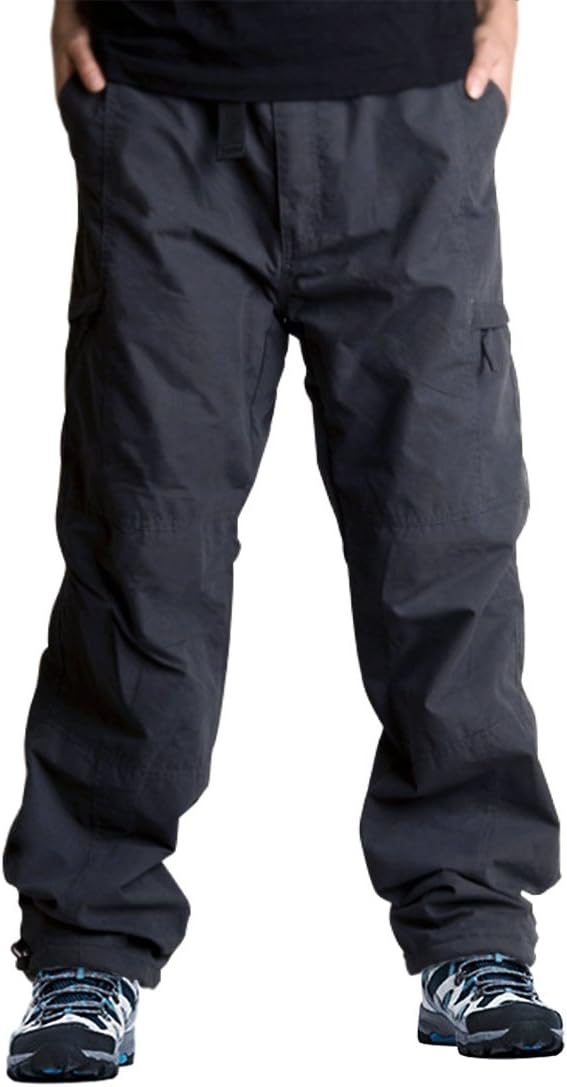 EXEKE Men's Thermal Relaxed-Fit Cargo Pants Fleece Lined Ski Pants Winter Outdoor Tactical Pant