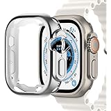 Protective Bumper Case Compatible with Watch 49mm Ultra, Shockproof Touch Sensitive Slim Cover – Black