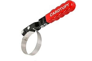 CAROTUPY Extra Small Oil Filter Wrench, Swivel Oil Filter Removal Tool, Universal Filter Wrench Adjustable from 2-1/16" to 2-5/8" for Oil Change
