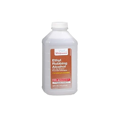 Amazon Walgreens Ethyl Rubbing Alcohol 70 First Aid Antiseptic 16 