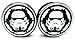 Star Wars Storm Trooper Badge Screw-on Ear Plugs - Acrylic - NewPair 8 Sizes