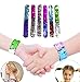 J-hong Mermaid Slap Bracelet for Party Favors, Birthday, Two-Color Mermaid Bracelet&Mermaid Slap Decorative Reversible Charm Sequins for Girls,Boys, Kids and Women(6 Pack)