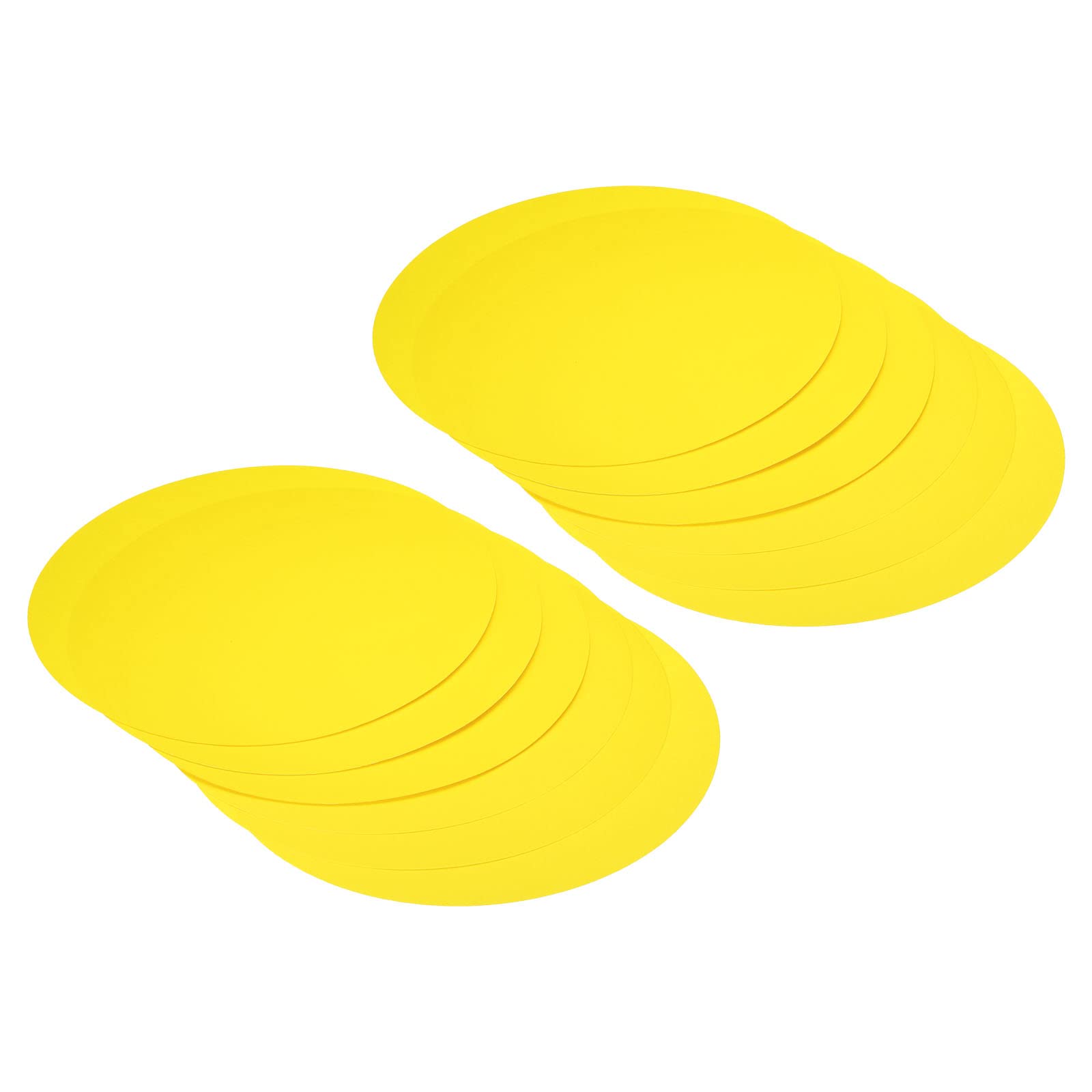 PATIKIL 9.8-inch Round Cardboard Paper, 40 Pcs Blank Disc Circles Slices for Party Decorations DIY Craft Arts Drawing Painting Writing, Yellow
