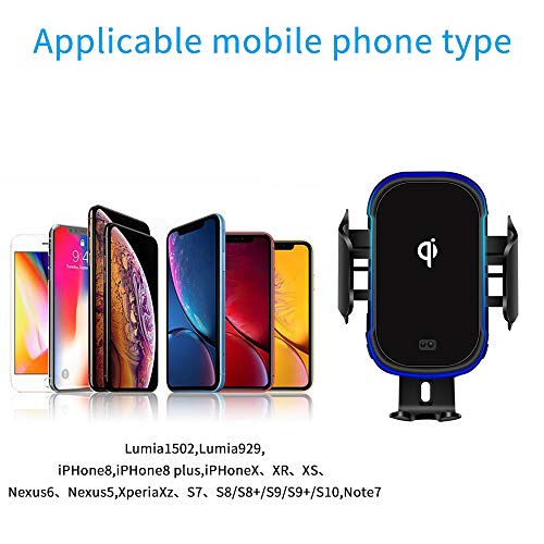 [Fastest Wireless Car Charger]RegeMoudal Wireless Car Charger Mount 15W Qi Fast Charging Auto Clamping Car Mount Air Vent Phone Holder for iPhone 8/8S/X/XS/XR/11 Pro,Samsung S7/S8/S8+/S9/S9+/S10 - Thumbnail 3