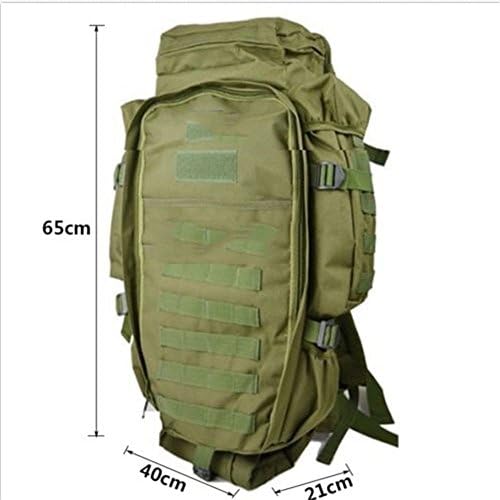 pofs 60L Hiking Adventure Camping Rucksack Backpack Creeper bag,Green