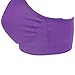 BollyQueena Women's Full-Support Racerback Sports Bra Support Bra Front Zip Design Strapless Bra Purple M