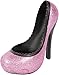 Hilarious Home High Heel Wine Bottle Holder - Stylish Conversation Starter Wine Rack (Pink Glitter) (Single Set)