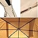 Grand patio 10 x 14Ft Double Square Tops All-Season Gazebo with Vented Soft Canopy for Sun Shelter Lawn/Poolside/Garden(Dark Champagne)