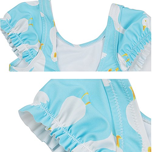 LANDUBI Toddler Baby Girl's One Piece Swimsuit With Ruffles Swimwear 6