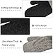 LETHMIK Kids Mittens Winter Gloves,Boys&Girls Reversible Cuff Cute Warm Thick Fleece Lined Black