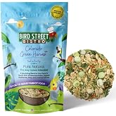 Bird Street Bistro Parrot Food for Parrots, Parakeets, Cockatiels, Macaws, African Greys - Cooks in 3-15 min with Natural Whole Grains, Legumes, Non-GMO Fruits, Vegetables &amp; Health-Oriented Spices