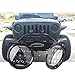 7Inch Round LED Headlight 2007-2015 Jeep Wrangler JK 70W/150W with Hi/Lo Beam Daytime Running Light(DRL) for 1997-2006 Jeep TJ with H4-to-H13 Adapter(One Pair)