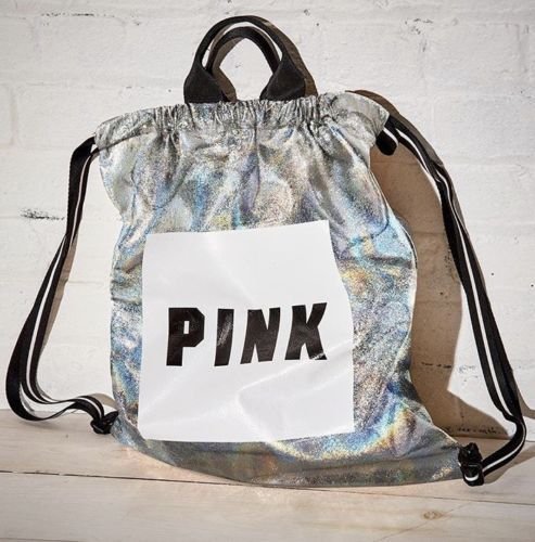 Rare Pink Victoria’s Secret Drawstring Backpack Victoria main image 2