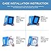 Greatgo Case Compatible with iPad 9.7in Air 1 Air 2 5th 6th Generation Shockproof Childproof Lightweight Convertible Handle Stand iPad Cover Case for 6th 5th Generation 9.7