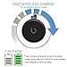 Fast 10W Wireless Charger BEZALEL Qi Charging Pad Compatible for Galaxy Note 10/9/S20/S10/S9, iPhone 11/11 Pro/11 Pro Max/XS/XR/X/8 Plus, Sony LG, 5W for Pixel 3XL [Sleep Friendly] No AC Adapter Black