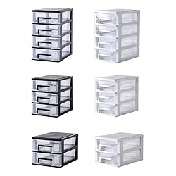 STOBOK Mini Fridge Storage Drawer, 3 Layers Plastic