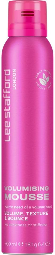 Lee Stafford Volumising Hair Mousse 200 ml – Adds Volume & Texture