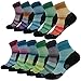 HUSO Unisex Digital Printed Athletic Quarter Running Socks 1,2,3,4,6,8,11 pairs