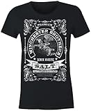 6TN Ladies Winchester Brothers Demon Warding Salt T Shirt(Small Black)