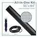 Saint-Gobain ADFORS Premium Clear Advantage - Screen Repair Kit, 48 inches x 118 inches Mesh with Spline Tool and Spline, Replacement for Window & Door Screen, Clear Visibility, Better Visibility