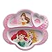 zak Disney Princess Divided Child Plate (Quantity of 3)