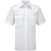 Ay Cabron™ Professional-Grade Pilot Shirt | Made by Pilots for Pilots Aviation Uniform | Short Sleeve, Epaulets & Flap Pocket