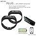 Toprime174; Fitness Tracker Wearable Waterproof Smart Band with Multi-Functions Black