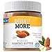 Naturally More Almond Butter - 100% All Natural Nut Butters- Finely Roasted - Probiotics - Heart Healthy - Flax - Gluten Free -Vegan - Peanut Free 12oz.