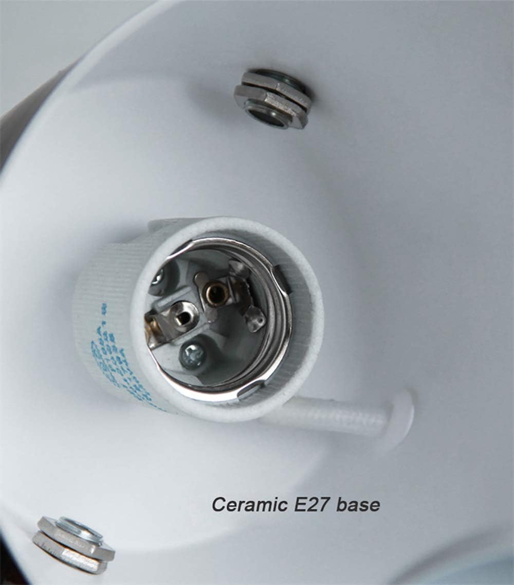 Chrasy Wall Light Sconce Modern Wooden Leather Decorative Led Wall Lamps E27 Base Lighting Fixture for Living Room Bedroom Bedside Study Porch Aisle Corridor (White) - Image 4