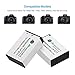 Powerextra 2 Pack Replacement LP-E17 Battery and Charger Compatible with EOS Rebel T6i, Rebel T6s, Rebel T7i, 750D, 760D, 8000D, Kiss X8i, 800D, 77D, 200D, EOS SL2 Camera- Upgraded