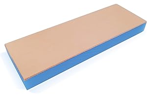 Jende 210x70mm Cow Leather Knife Strop on 3/4" thick weatherproof acrylic-Leather Knife Strop