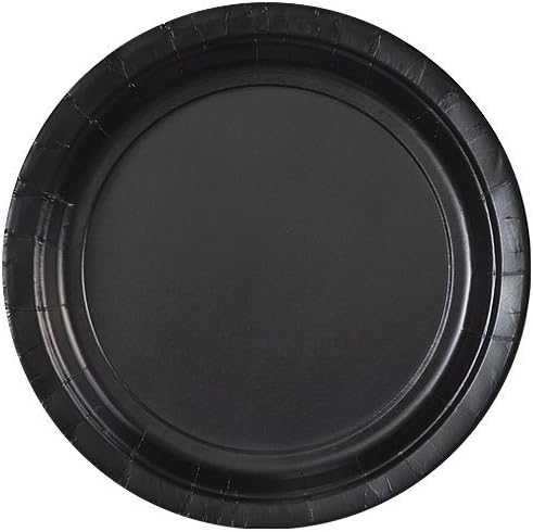 Party Dimensions 71092 20 Count Paper Plate, 9-Inch, Black