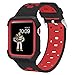 Case and Band Compatible for Watch Series 1/2/3 42mm, Silicone Strap with Ventilation Holes and Shock Resistant Bumper Cover Replacement for Watch Series 1/2/3