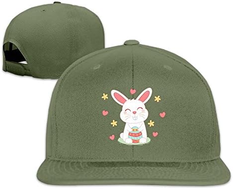 Safan532 Unisex Rabit Love Cotton Snapback Hip Hop Flat Tongue Hats Adjustable Baseball Caps For Outdoor Sport