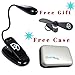 Reading & Book Lights ---The ONLY 5LED On This Page! --- Rechargeable With Clip On Light for Books - Perfect at Night & Kids Bed Time - Bright Blue Warm Light - Rechargable.