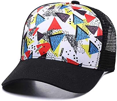 Quanhaigou Unisex Camouflage Baseball Cap,Classic Army Camo Adjustable Snapback Flat Bill Brim Trucker Hat