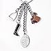 Troika Pferdegluck Keychain with Equestrian Horseback Riding Charms