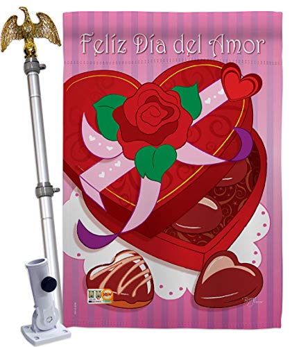 Breeze Decor HS101045-BO-02 Felíz Día del Amor Spring Valentines Decorative Ver…