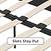 DHP Dakota Upholstered Platform Bed with Diamond Button Tufted Headboard and Footboard, No Box Spring Needed, Full, Black Faux Leather