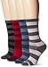 Kirkland Signature Womens Trail Sock (4-Pack) One Size Cerise