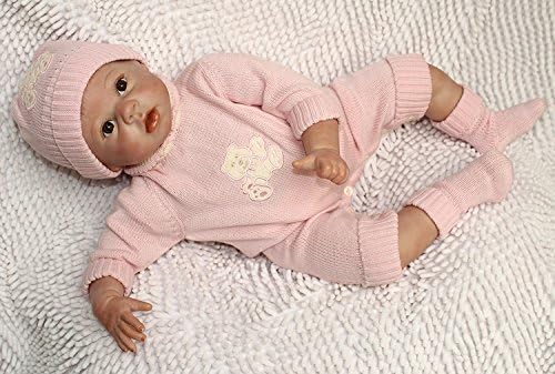 ZIYIUI Reborn Dolls Baby Girl 20 inch 50 cm Soft Silicone Vinyl Lovely Lifelike Cute Toy That Look Real Newborn Handmade Birthday Xmas Gift - Image 5