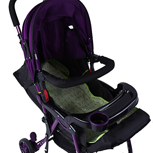 Stroller Bumper Bar, Black Universal Handlebars with Adjustable Height