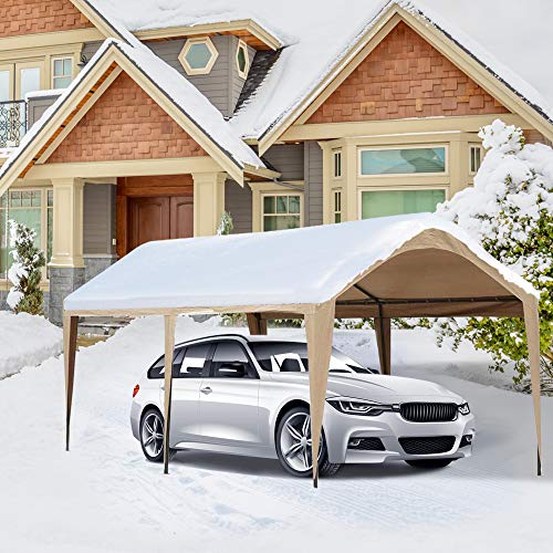 Abba Patio 10 X 20 Ft Carport Canopy Fabric Pole Skirts Design Heavy