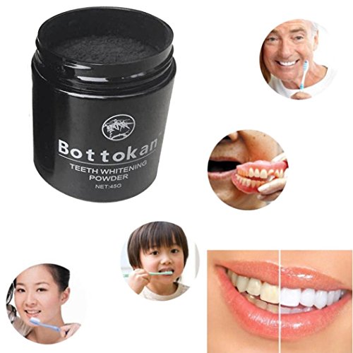 image for iLH® Carbon Coco Teeth Whitening Powder,Zyooh 45g Natural Organic Act