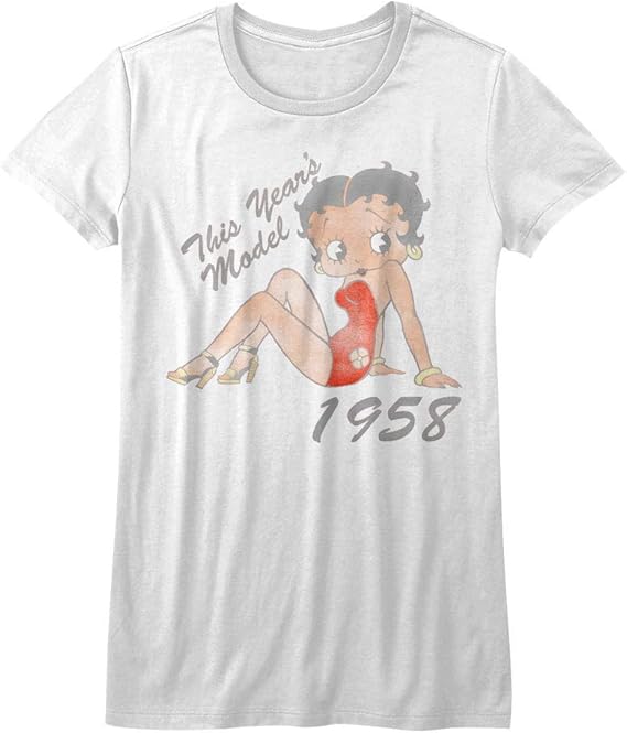 Amazon Co Jp American Classics レディース ベティ ブープコミックフォローザ ジュニアは 半袖tシャツsビート Sサイズ ホワイト 服 ファッション小物