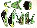 10Z ROCKSTAR METAL MULISHA GRAPHICS DECAL KIT KAWASAKI KLX110 KLX 110 KX 65 DE66