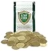 100 Leaf Lock Gear Premium Brass Tobacco Pipe Screen Filters - 1