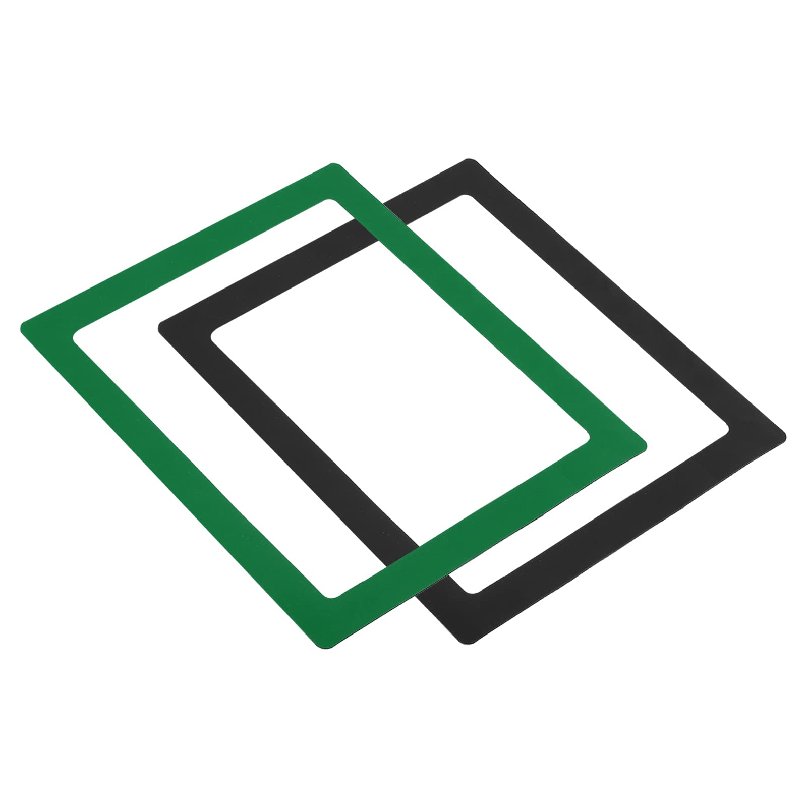 PATIKIL Magnetic Picture Frame, 2 Pack Magnetic Photo Frame Picture Holder Holds 8.5x11 Inch Photos for Refrigerator Metal Home Office, PVC Green