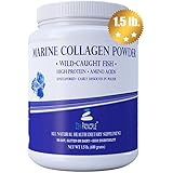 Large 1.5 lb. Marine Collagen Peptides Powder. Wild-Caught Fish, Non-GMO. Supports Healthy Skin, Hair, Joints and Bones. Hydrolyzed Type 1 &amp; 3 Protein. Amino Acids, Unflavored, Easy to